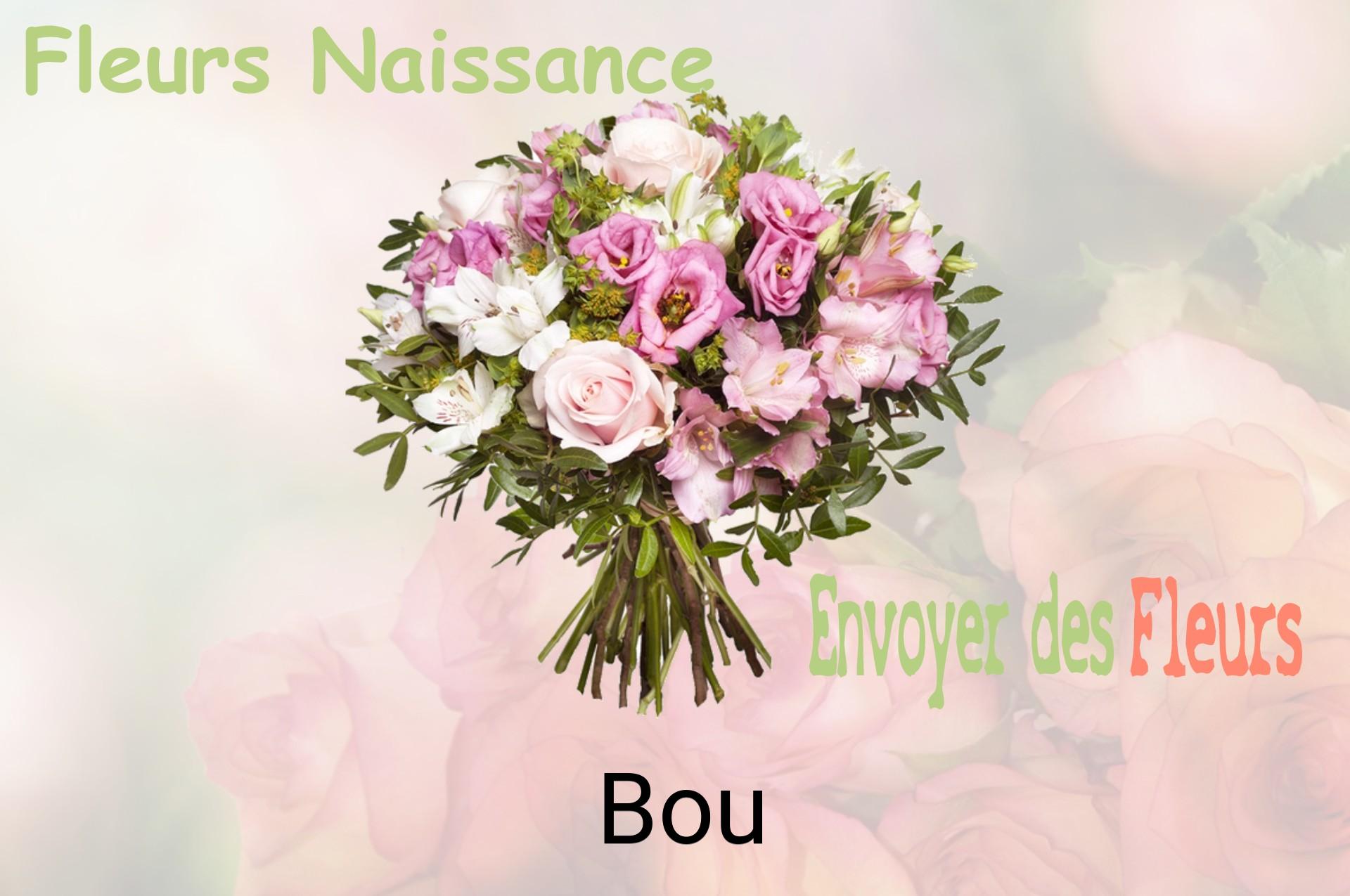 Bouquet de fleurs de naissance livré à Bou